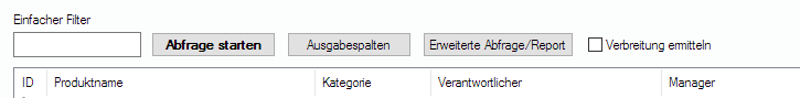 Lan-Inspector 12 – Screenshot zu Verwaltete Produkteinträge mit einfacher Abfrage anzeigen
