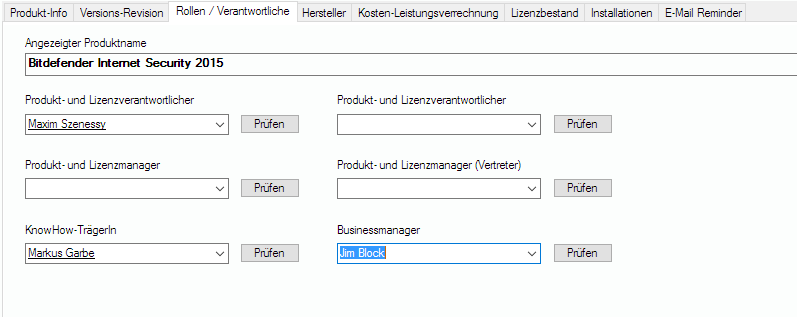 Lan-Inspector 12 – Screenshot zu Rollen-/Verantwortliche-Tab