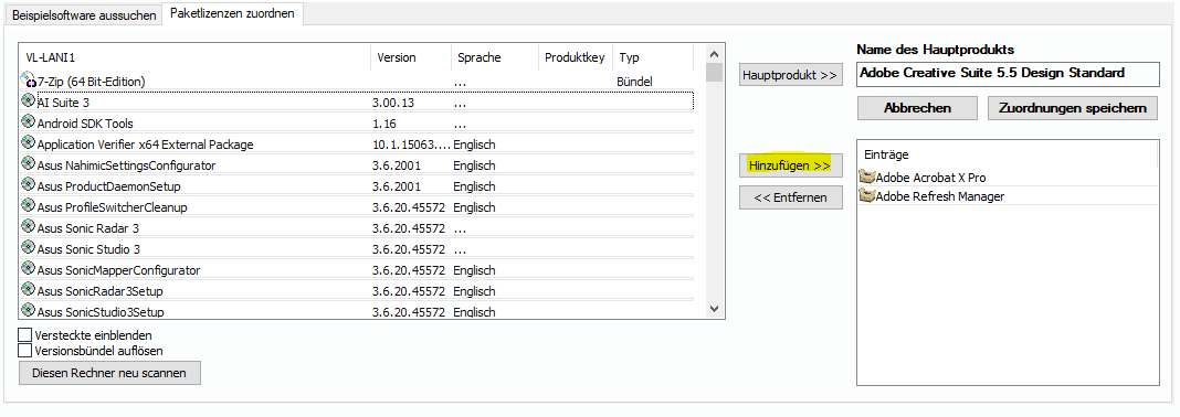 Lan-Inspector 12 – Screenshot zu Neue Paketlizenz erstellen (3)