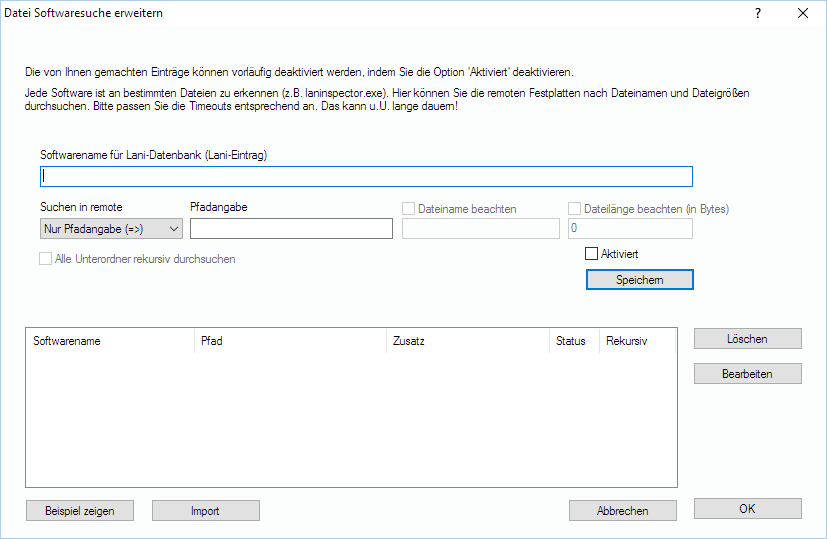 Lan-Inspector 12 – Screenshot zu Datei-Software-Identifizierung erweitern