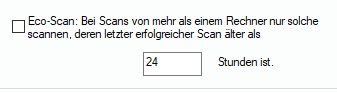 Lan-Inspector 12 – Screenshot zu Eco-Scan Option