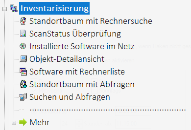 Lan-Inspector 12 – Screenshot zu Inventarisierung