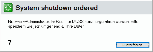 Lan-Inspector 12 – Screenshot zu Computer herunterfahren (2)