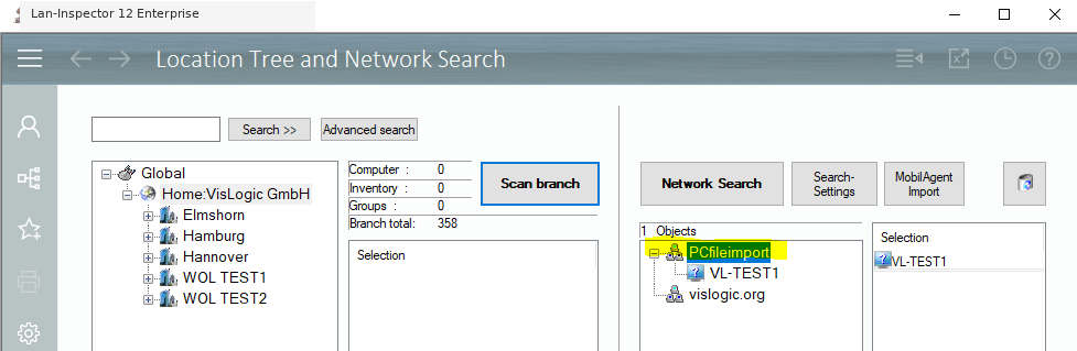 Lan-Inspector 12 screenshot for Computer Import via CSV (2)