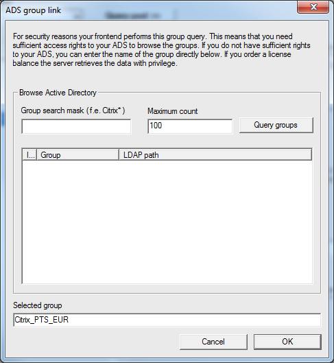 Lan-Inspector 12 screenshot for Link Active Directory for Citrix / Terminal Support (2)