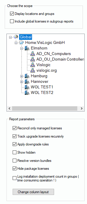 Lan-Inspector 12 screenshot for Display Locations and Groups