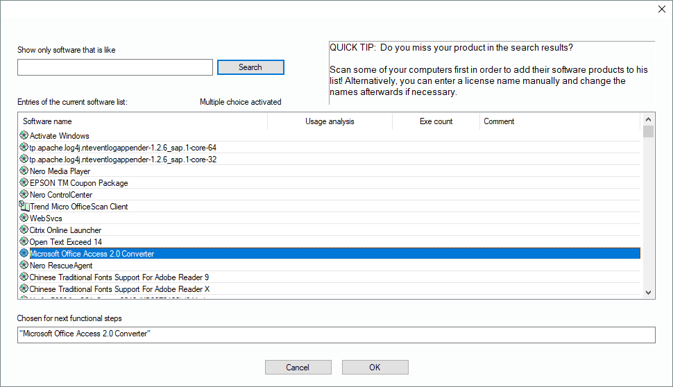 Lan-Inspector 12 screenshot for Add a Managed Software Product