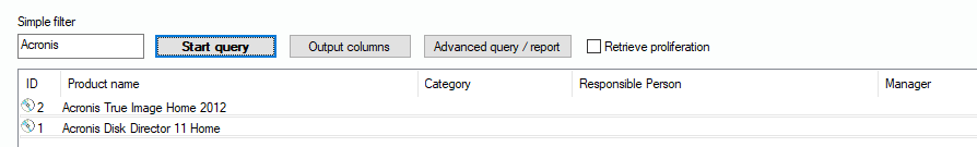 Lan-Inspector 12 screenshot for Query Managed Products