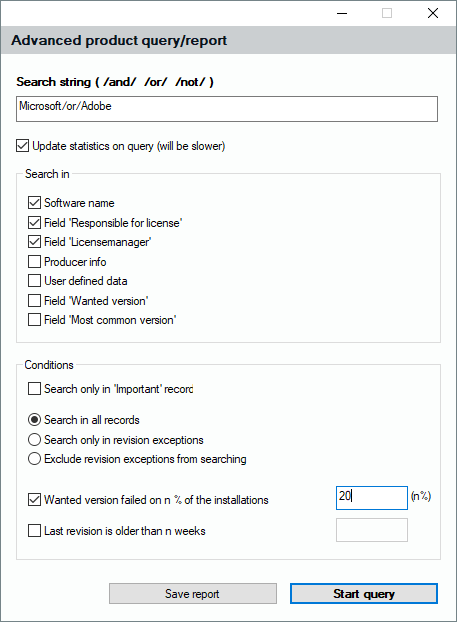 Lan-Inspector 12 screenshot for Advanced Product Query