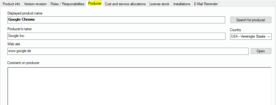 Lan-Inspector 12 screenshot for Vendor Tab