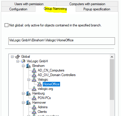 Lan-Inspector 12 screenshot for Tab: Group Assignment