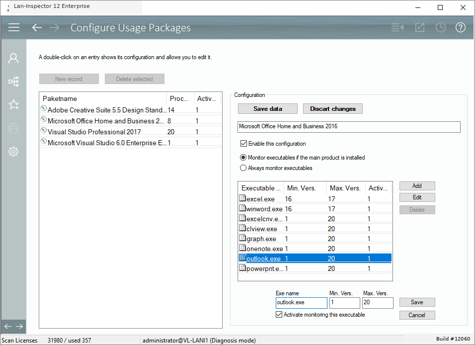 Lan-Inspector 12 screenshot for Usage Analysis Settings (3)