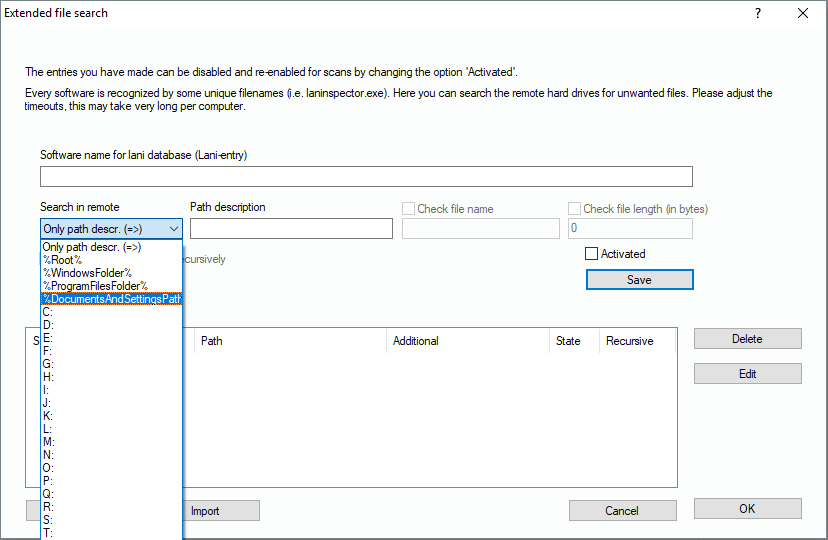 Lan-Inspector 12 screenshot for Search in Partitions