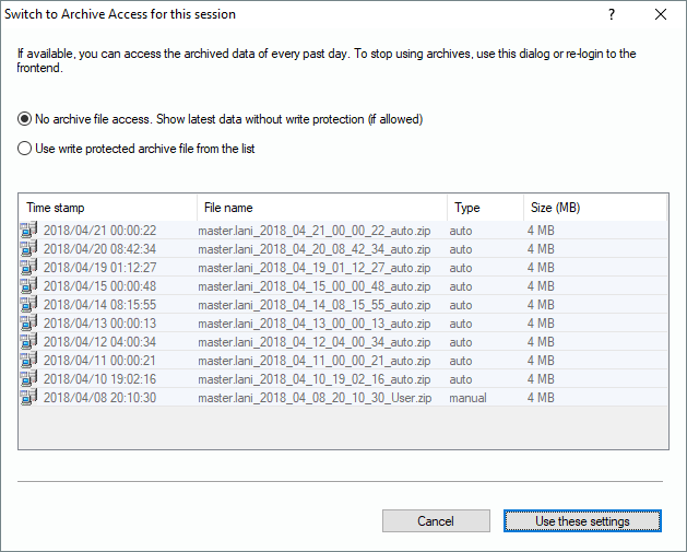 Lan-Inspector 12 screenshot for Archive Access