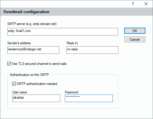Lan-Inspector 12 screenshot for Sendmail Configuration