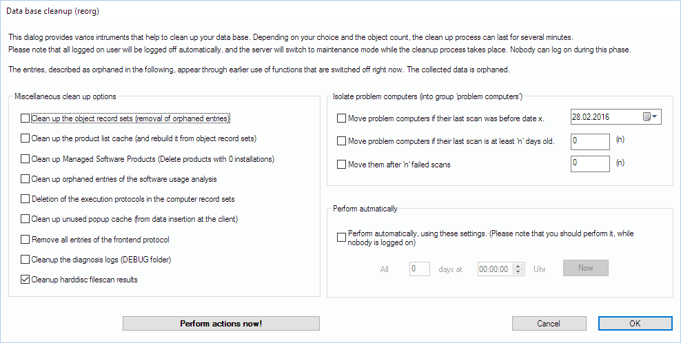 Lan-Inspector 12 screenshot for Revision and Clean-up (D)