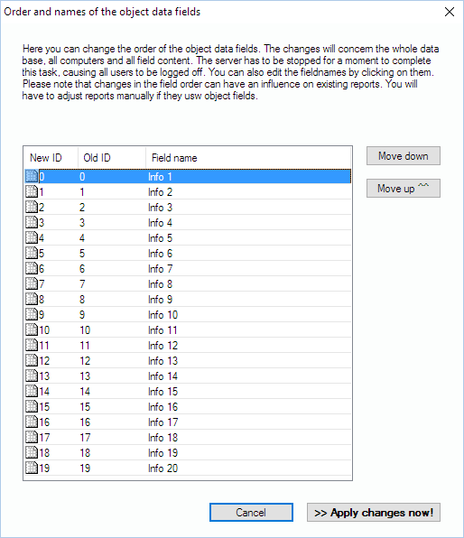 Lan-Inspector 12 screenshot for Object Data Field Order (D)