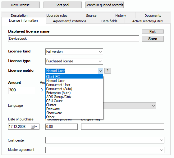 Lan-Inspector 12 screenshot for License Metrics