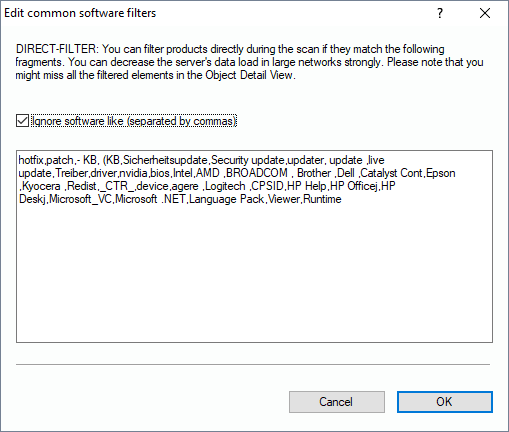 Lan-Inspector 12 screenshot for General Software Filters