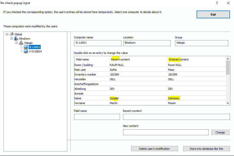 Lan-Inspector 12 screenshot for Review Local Popup Input (Admin Frontend)